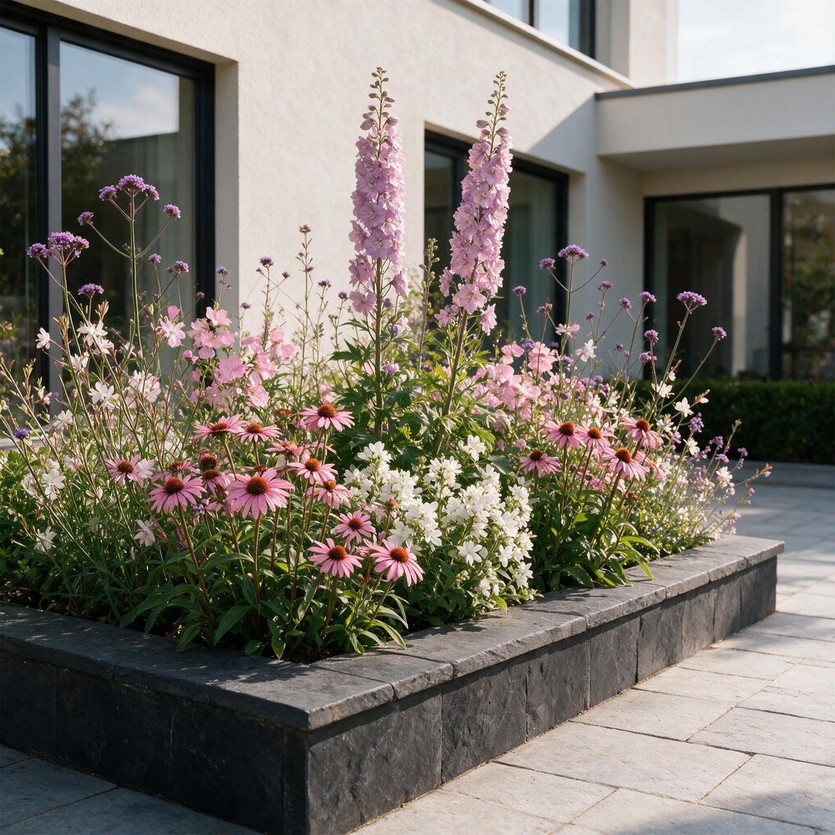 Borderpakket bijen en vlinderlokkend – 12 planten, Ø11 cm, 15–25 cm hoog