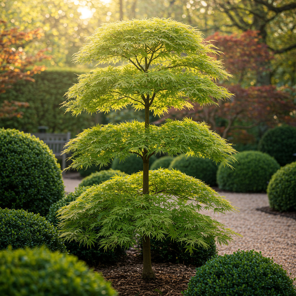 Acer palmatum 'Emerald Lace' (Japanse esdoorn) – Ø19 cm, 70 cm hoog