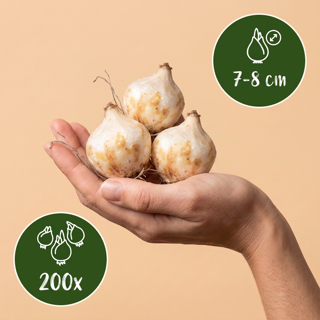 Armeense druifhyacint (Muscari armeniacum) – 200 bloembollen (bolmaat 7/8)