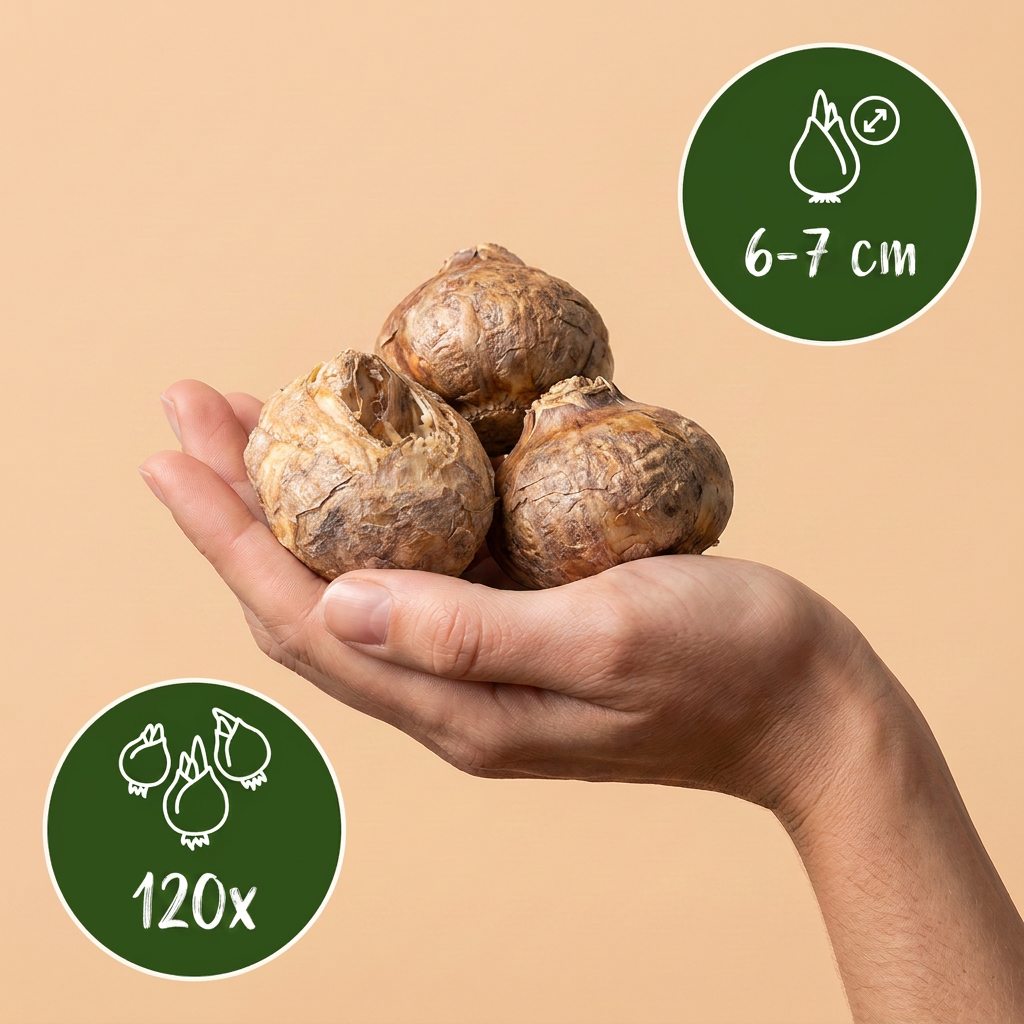 Klokkeblomstblanding (Fritillaria meleagris) – 120 blomsterløg (løgstørrelse 6/7)