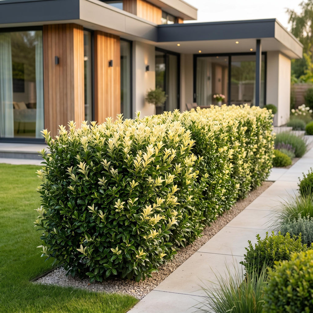 Euonymus japonica 'Paloma Blanca' (osmanthus du Japon) – blanc – 8 plants, Ø9 cm, 20–30 cm de haut – photo 6