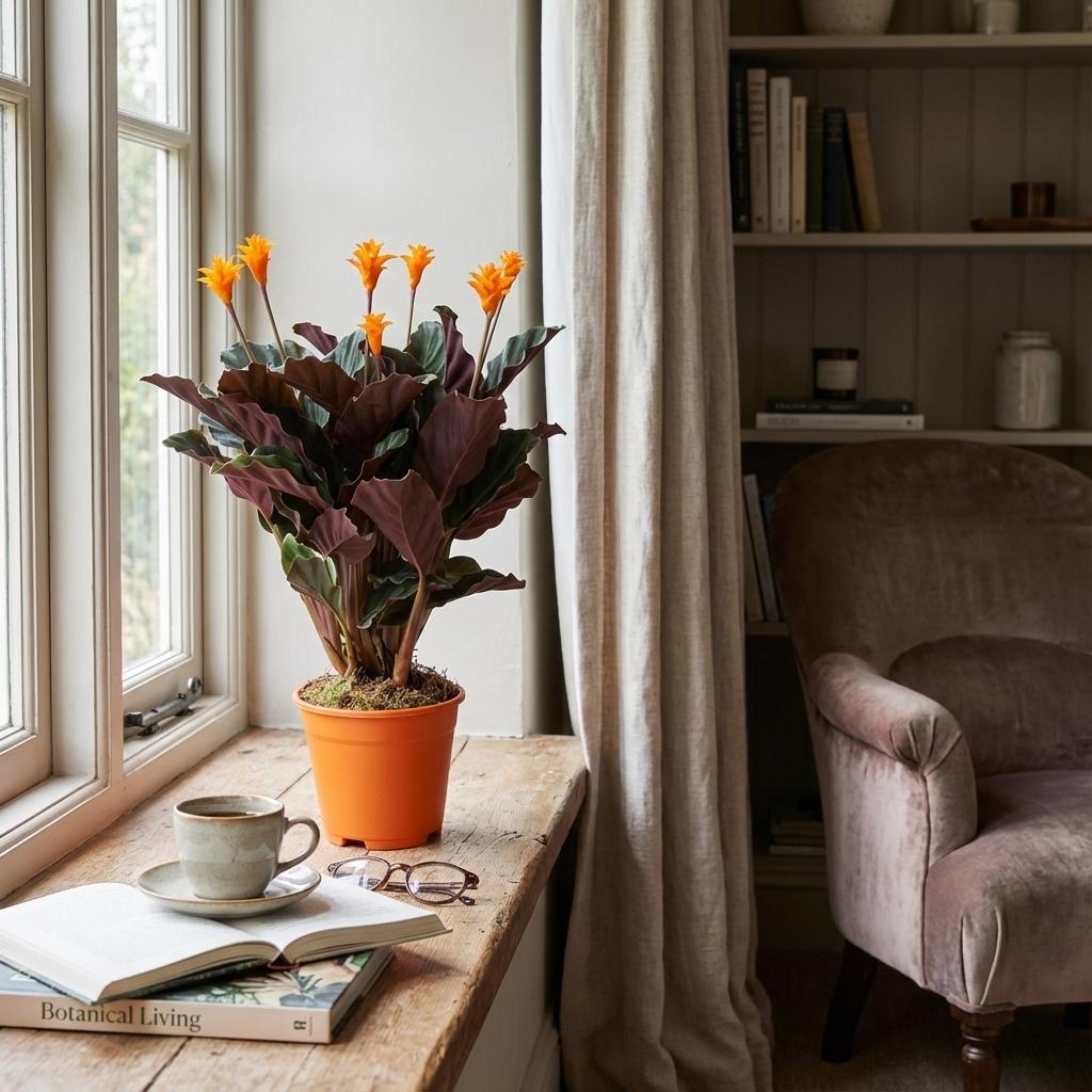 Calathea Crocata – Ø14 cm, 40–45 cm de haut
