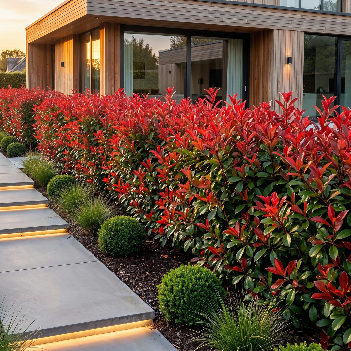Photinia fraseri 'Red Robin' (photinia) – rouge – 16 plants, Ø9 cm, 25–35 cm de haut – photo 6