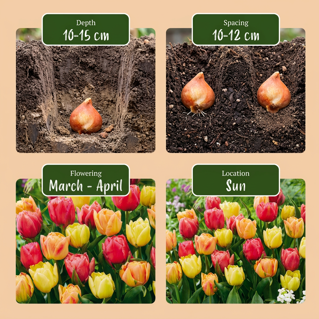 Tulpenmix 'Symbiosa' – 96 bloembollen (bolmaat 11/12)