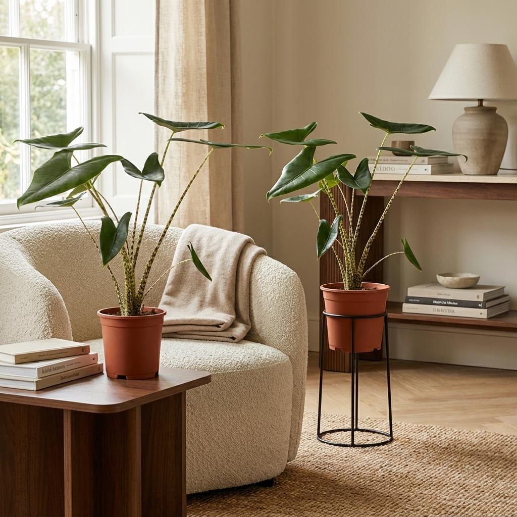 2× Alocasia zebrina (elephant ear) – Ø21 cm, 70–75 cm high – photo 2