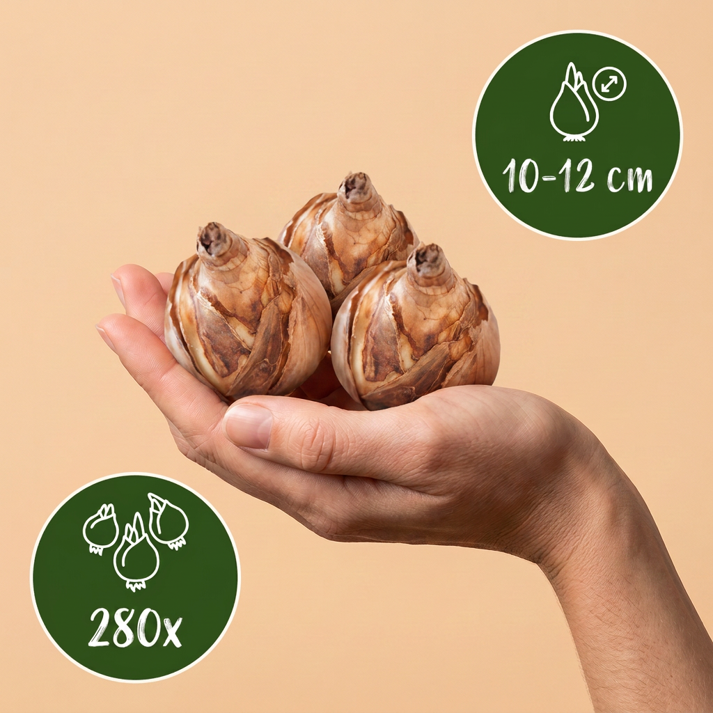Blumenzwiebelpaket Trockengarten – 280 Blumenzwiebeln (Zwiebelgröße 10/12)