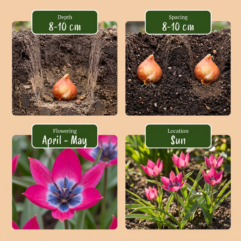 Tulpe 'Klein Schoon' – 200 Blumenzwiebeln (Zwiebelgröße 6/+)