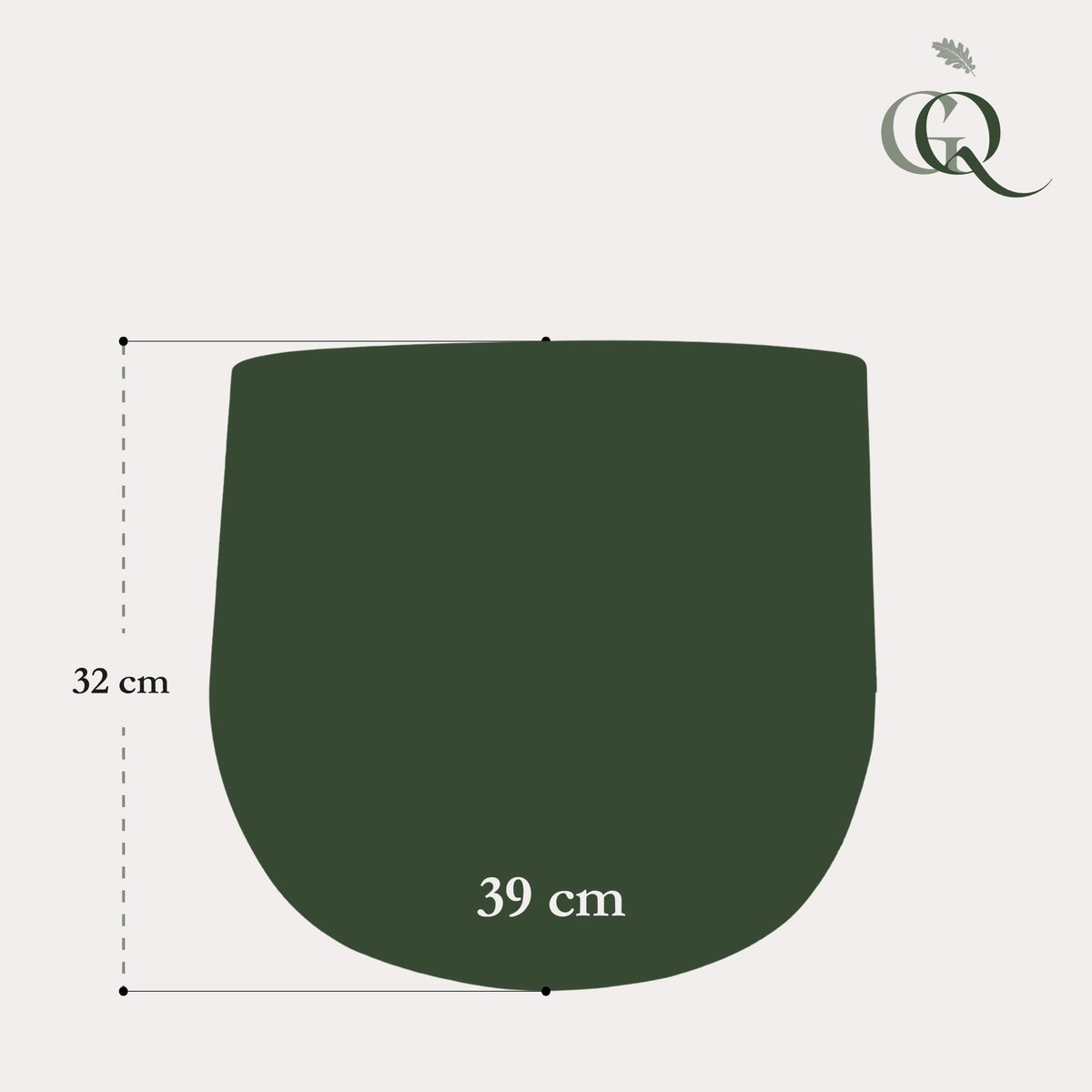 Kruka - Koppar -Elisa vintage green - set med 3