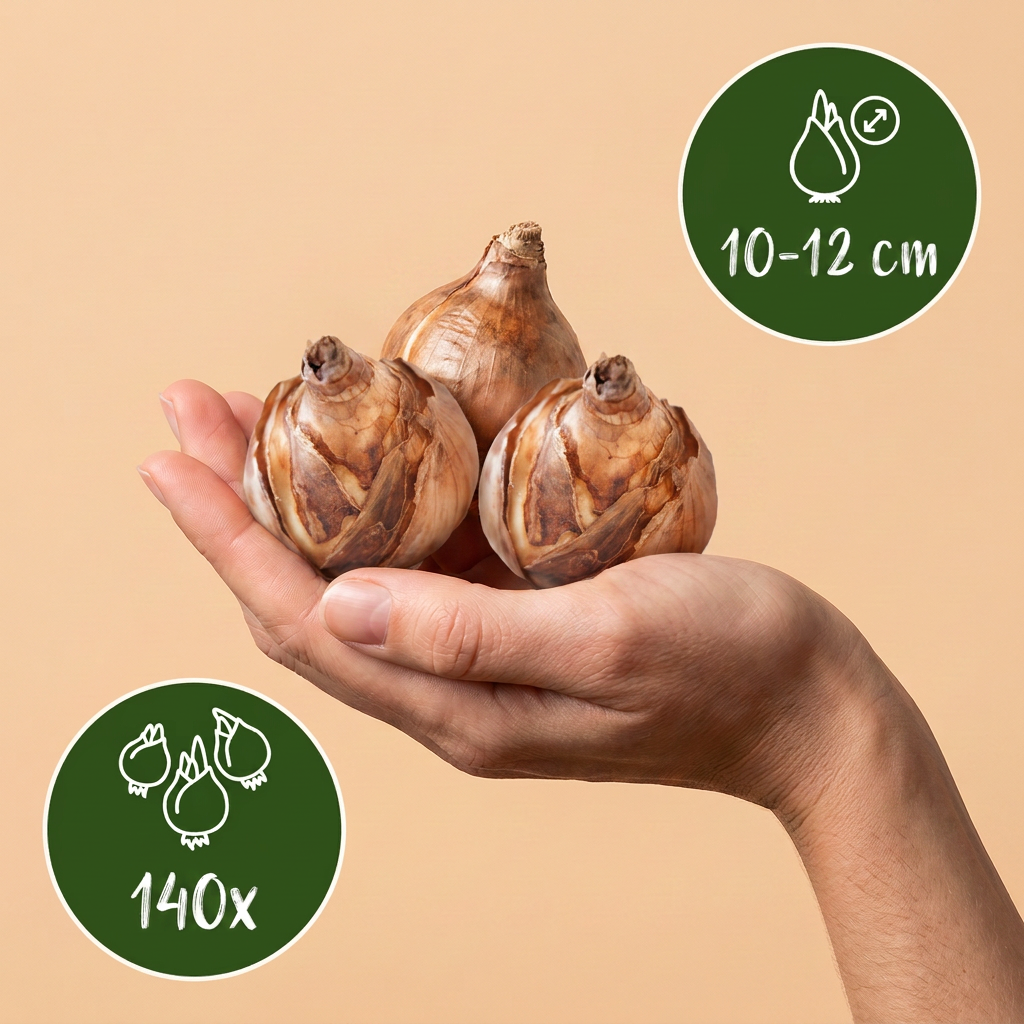 Blumenzwiebelpaket Trockengarten – 140 Blumenzwiebeln (Zwiebelgröße 10/12)
