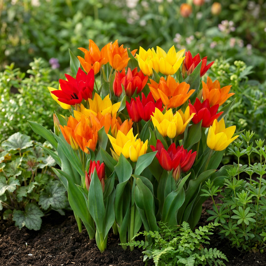 Tulpe (Tulipa praestans) Mix – 200 Blumenzwiebeln (Zwiebelgröße 8/9)