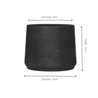 Jumbo Patt Black Washed - D23 x H19
