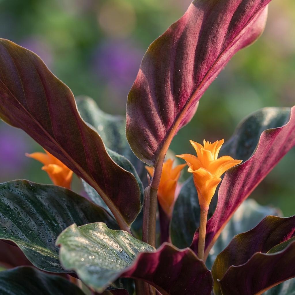 4× Calathea Crocata – Ø14 cm, 40–45 cm hoog