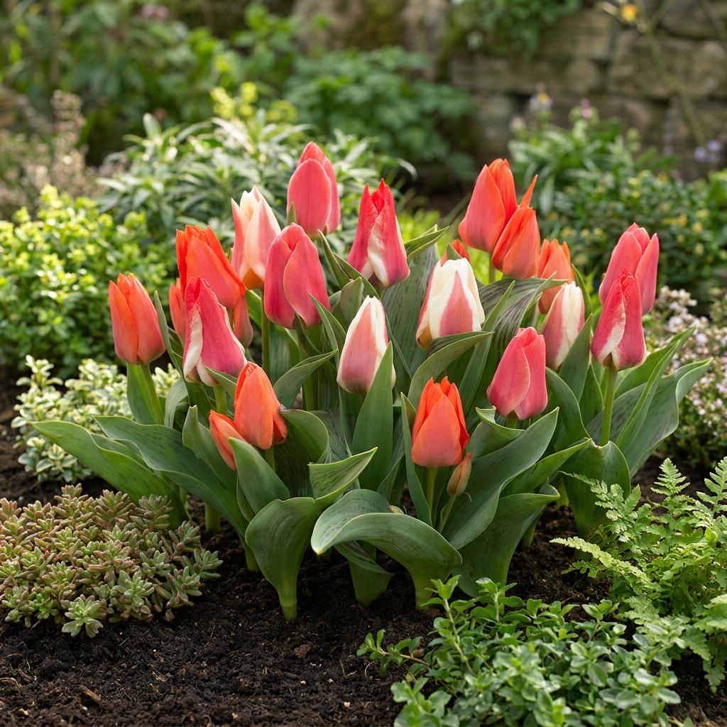 Mélange de tulipes Greigii (Tulipa greigii) – 15 bulbes (calibre 11/12)