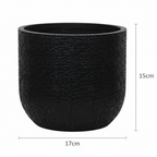Capi Nature Skin Pot Bol Antraciet - D17cm - H15cm