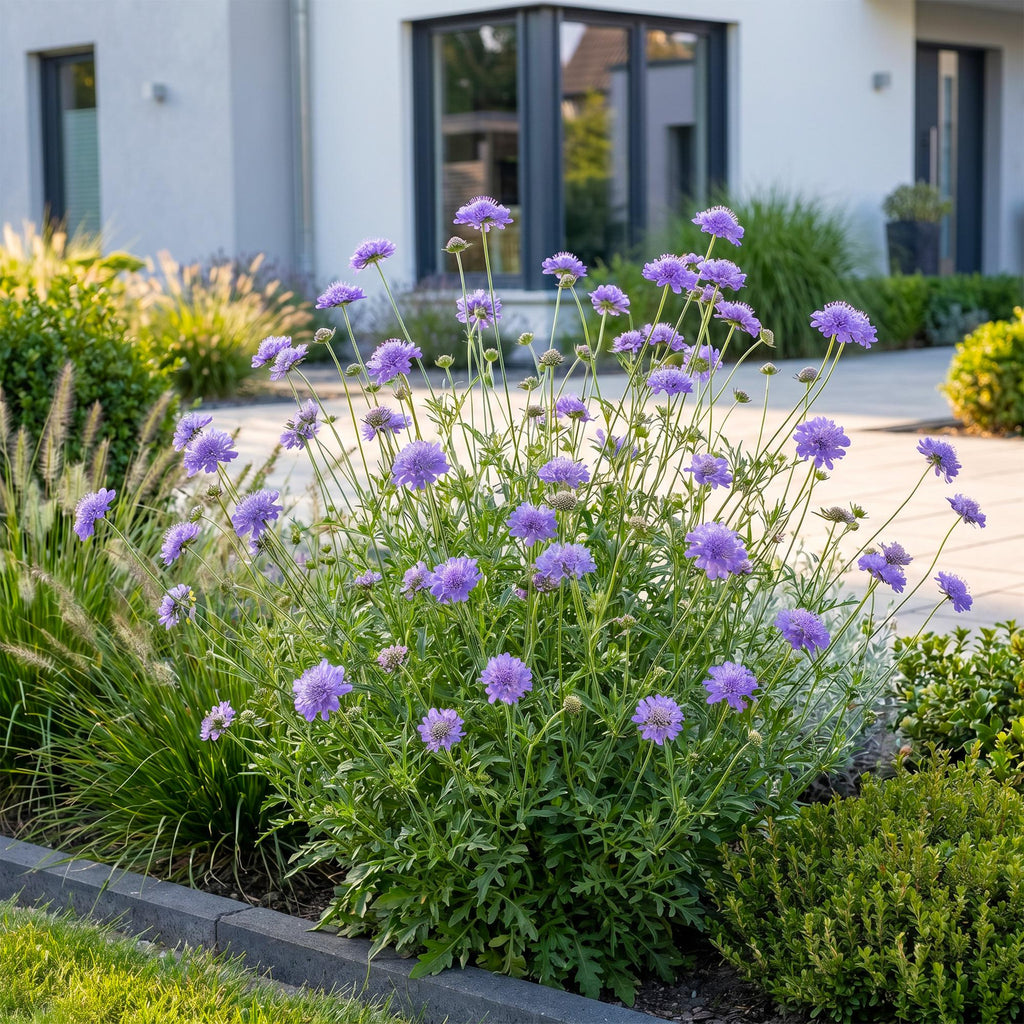 Scabiosa columbaria 'Butterfly Blue' (scabieuse) – violet – 6 plantes, Ø11 cm, 15–25 cm de haut – photo 6