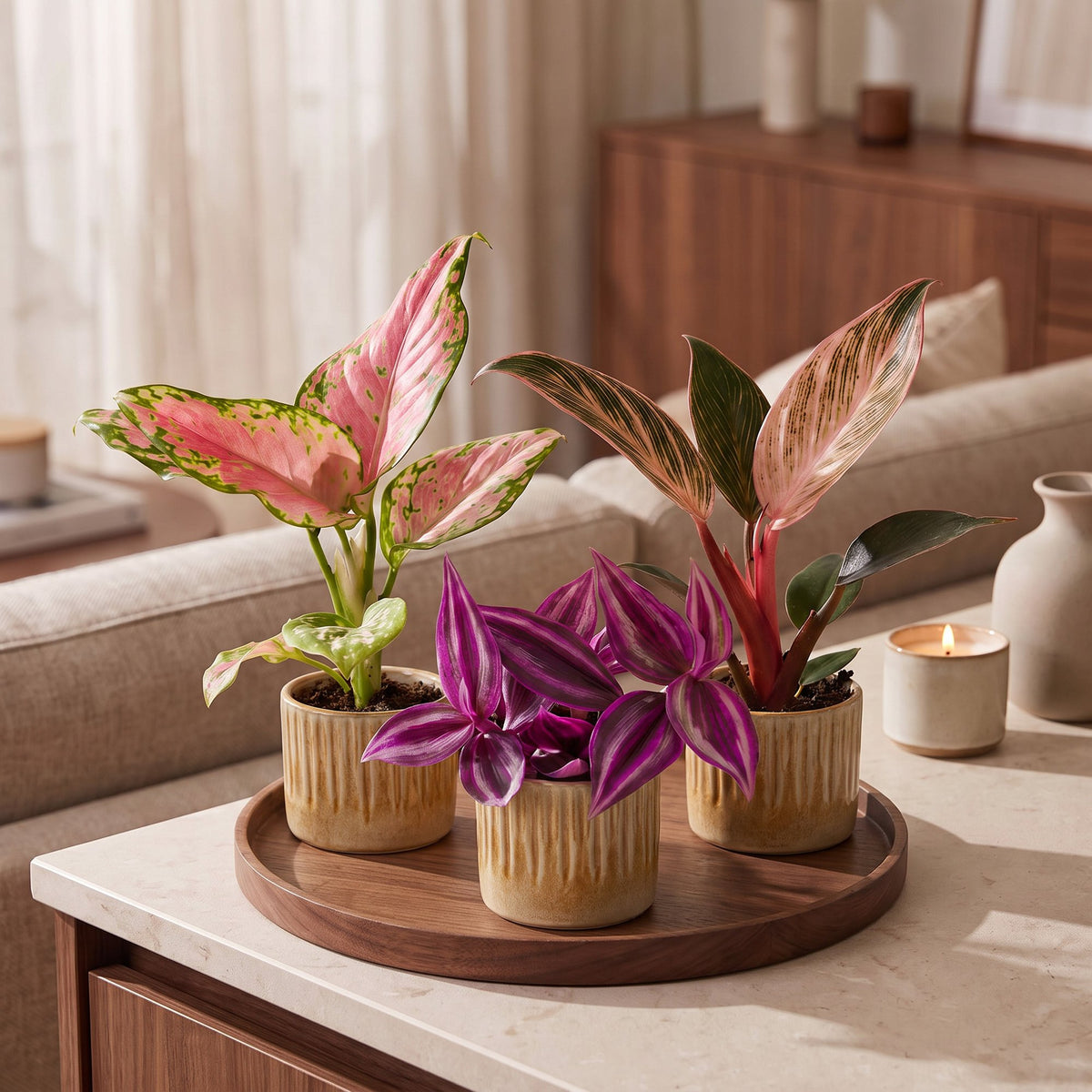 3× småplanter Paradise Mix incl. Linnea Honey – Ø6 cm, 10–15 cm høje