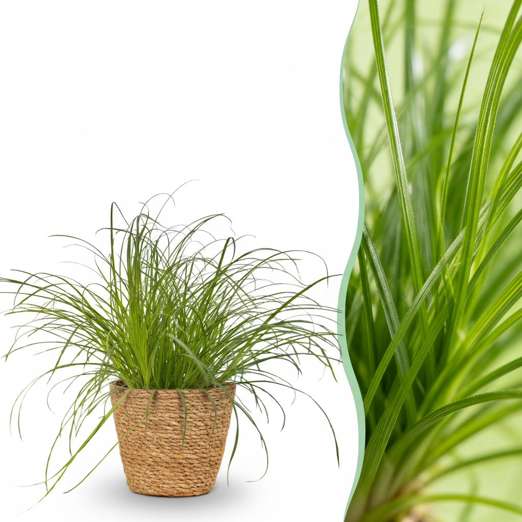 Cyperus alternifolius Zumula (jonc cyperus) avec panier – Ø12 cm, 20 cm de haut