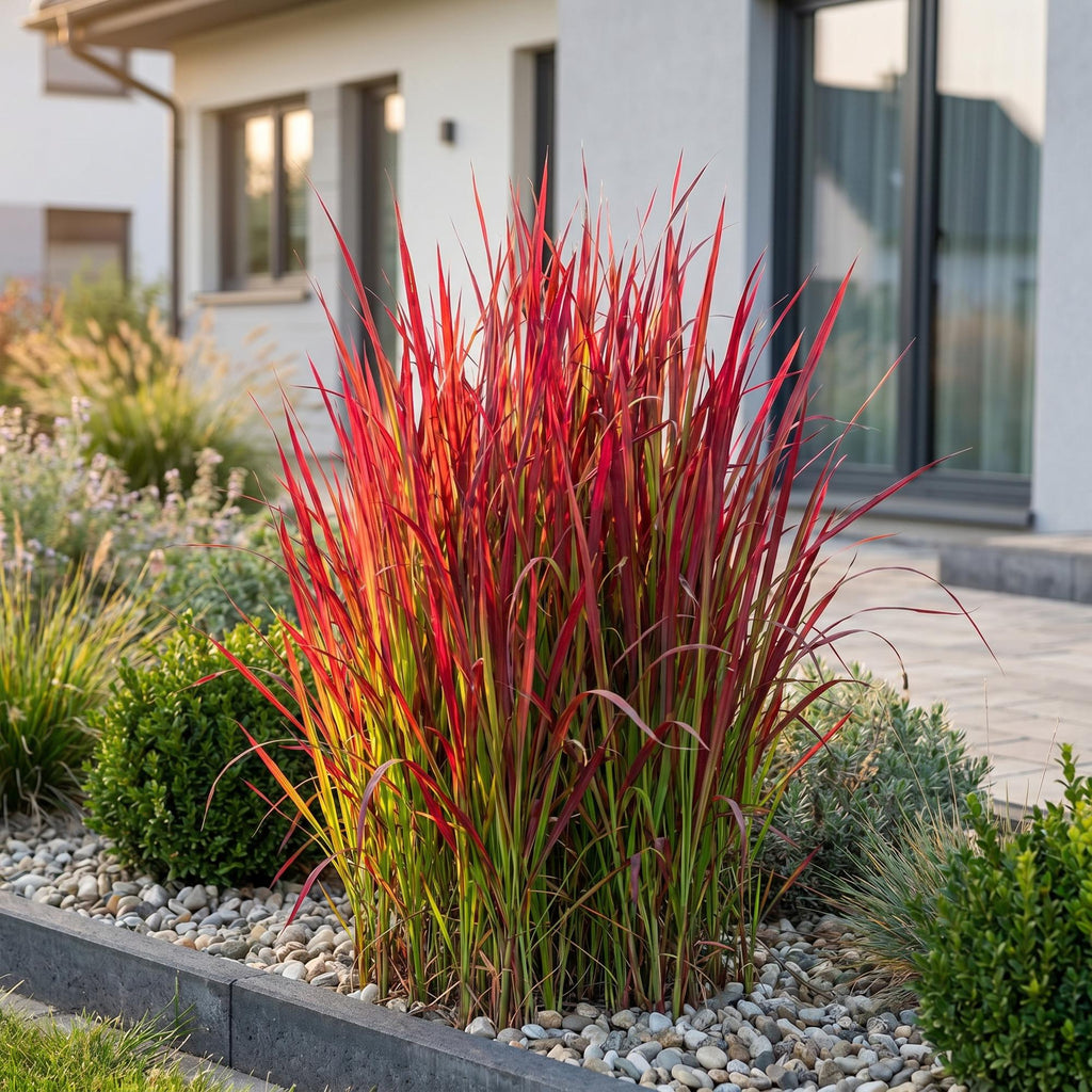 Imperata cylindrica 'Red Baron' (Japanisches Blutgras) – rot – 24 Pflanzen, Ø 11 cm, 15–25 cm hoch – Bild 5