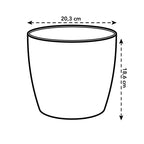 Topf elho Brussels Round Anthrazit D20 x H19