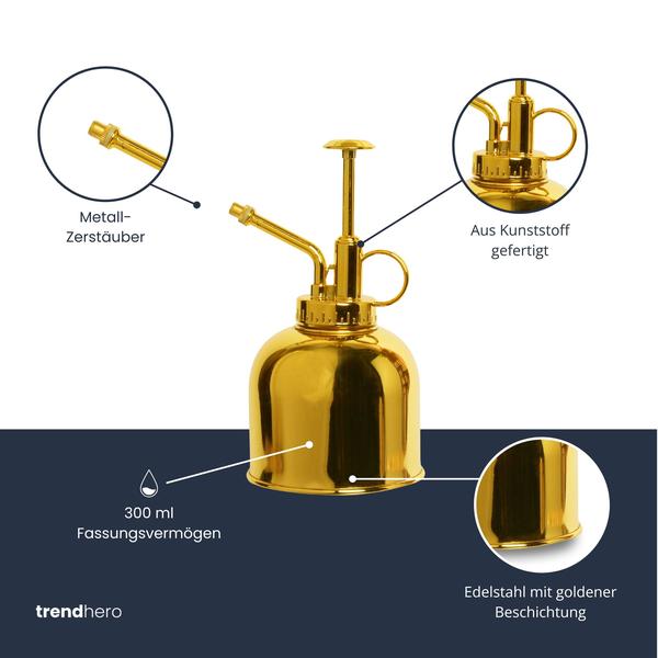 Plantenspuit – Goud – Roestvast staal (RVS) – 300 ml
