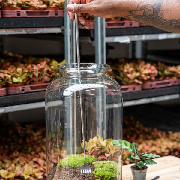 Terrarium Tool – Hark – 16-49 cm – Telescopisch – Roestvast staal (RVS)