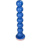 Kandelaar Smiley Blauw Ballen 9x9x36cm – Kaarsenhouder