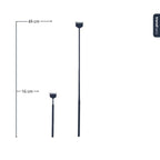 Terrarium Tool – Hark – 16-49 cm – Telescopisch – Roestvast staal (RVS)