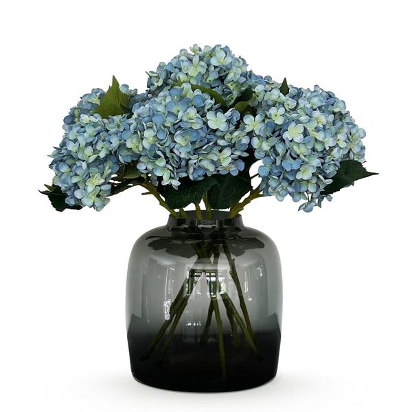 Kunstbloemen Solo – Blue – Hydrangea Flower – x 8 – 52 cm
