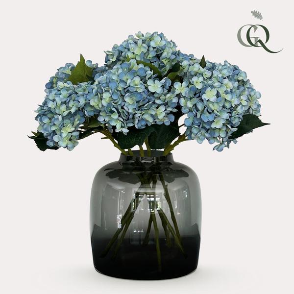 Kunstbloemen Solo – Blue – Hydrangea Flower – x 8 – 52 cm