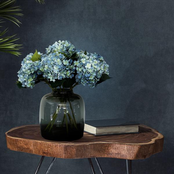 Kunstbloemen Solo – Blue – Hydrangea Flower – x 8 – 52 cm