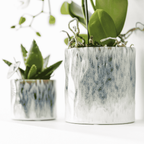 Kolibri Orchids | Witte Amabilis orchidee cadeauset – incl. giftbox, orchidee & sierpot – Ø9cm