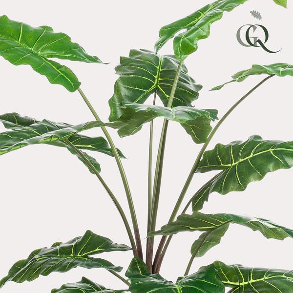 Alocasia Cucullata – Monnikenkap alocasia – Groen – Kunstplant – Ø12cm – ↕70cm – 150 cm