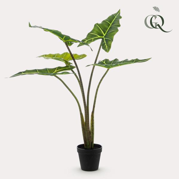 Kunstplant – Alocasia Frydek – Olifantsoor – 80 cm