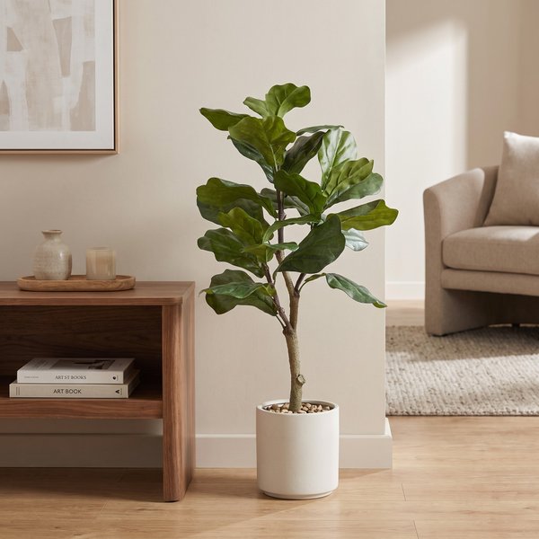 Kunstplant – Ficus Lyrata – Tabaksplant – 90 cm