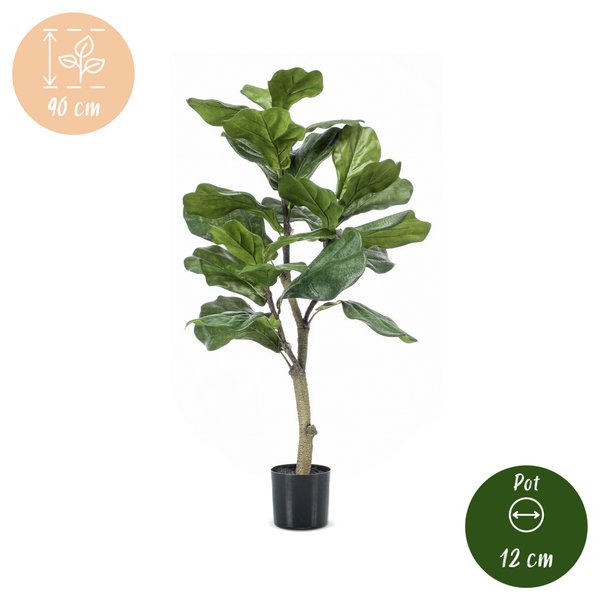 Kunstplant – Ficus Lyrata – Tabaksplant – 90 cm