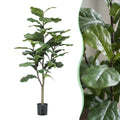 Kunstplant – Ficus Lyrata – Tabaksplant – 120 cm