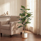 Kunstplant – Ficus Lyrata – Tabaksplant – 120 cm