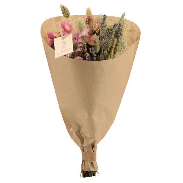 Droogbloemen Field Bouquet Pink – Ø15cm – ↕35cm
