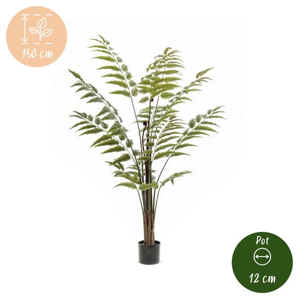 Kunstplant – Rumohra Adiantiformis – Ledervaren – 150 cm