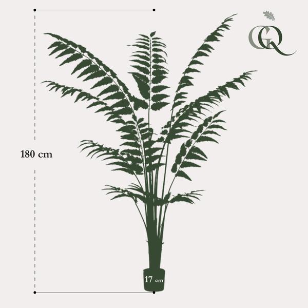Kunstplant – Rumohra Adiantiformis – Ledervaren – 180 cm