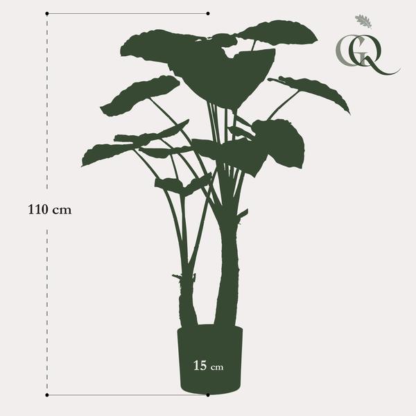Kunstplant Alocasia Olifantsoor 110 cm – Tropische Kunstplant