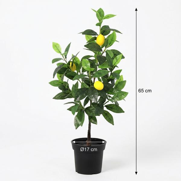 Kunst Citroenboom met Citroenen – Mediterrane Kunstplant 65 cm