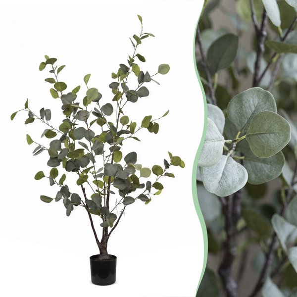 Kunstplant – Eucalyptus – Blauwe Gomboom – 120 cm
