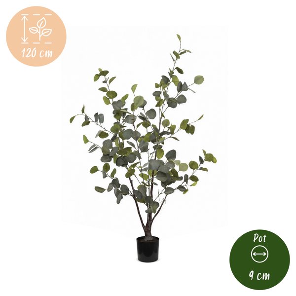 Kunstplant – Eucalyptus – Blauwe Gomboom – 120 cm