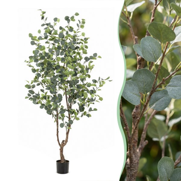 Kunstplant – Eucalyptus – Blauwe Gomboom – 180 cm