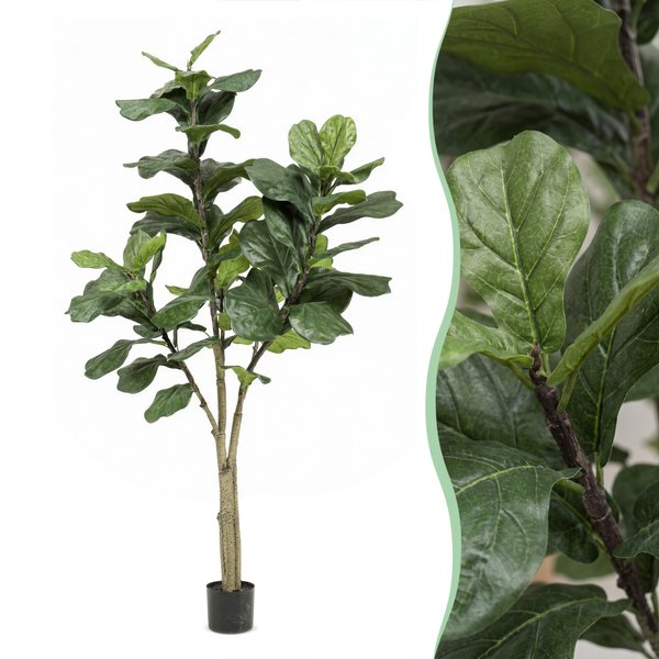 Kunstplant – Ficus Lyrata – Tabaksplant – 180 cm