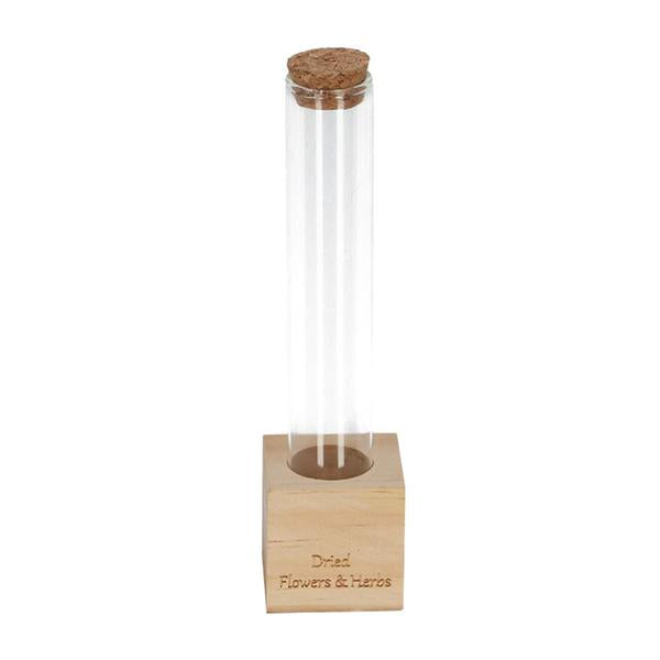 Wooden Dried flower stand – Tube S – Flowers and Herbs + Dried Floral Arrangement