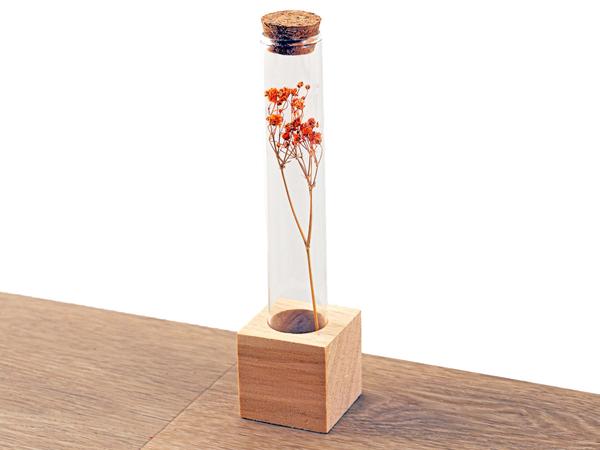 Wooden Dried flower stand – Tube S – Flowers and Herbs + Dried Floral Arrangement