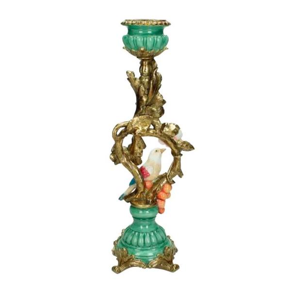 Candlestick bird & Flower – Extra Large – 33 cm