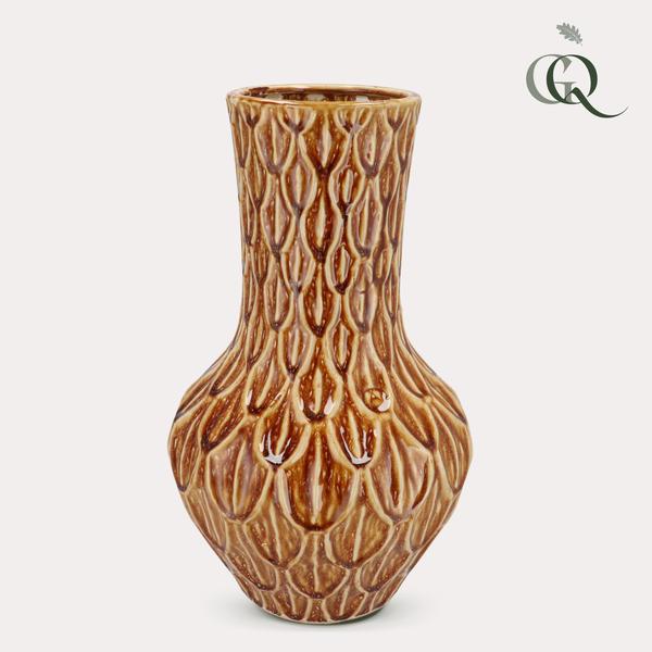 Vaas steen M – H39 W23 – Boa Brown